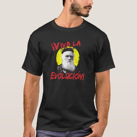 Viva La Evolucion Darwin das Shirt Männer (Vorderseite)