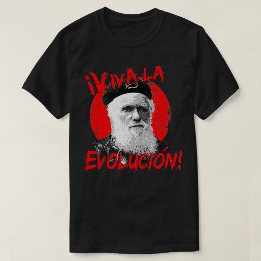 Viva La Evolucion Darwin T-Shirt (Design vorne)