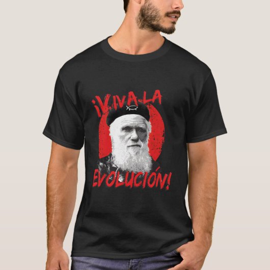 Viva La Evolucion Darwin T-Shirt (Vorderseite)