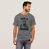 Viva La Evolución Funny Chimpanzee Evolution Scien T-Shirt (Vorne ganz)