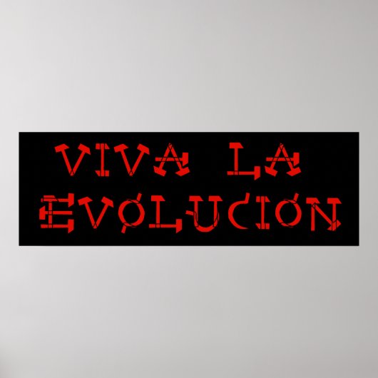 Viva La Evolucion Poster (Vorne)