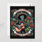 Viva La Fiesta! Cinco de Mayo Design Postkarte (Vorne/Hinten)