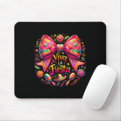 Viva La Fiesta Coquette Bow Cinco De Mayo Mexican Mousepad (Mit Mouse)