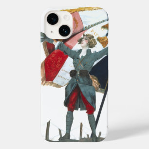 Viva la France Feminist Militär Uniform und Flagge Case-Mate iPhone Hülle