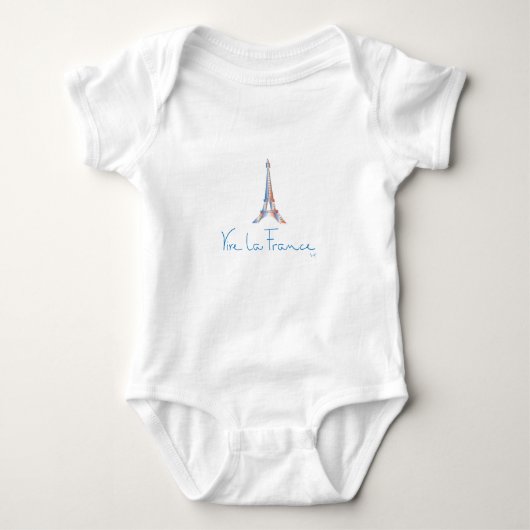 Viva La France - Französisch Baby Strampler (Vorderseite)