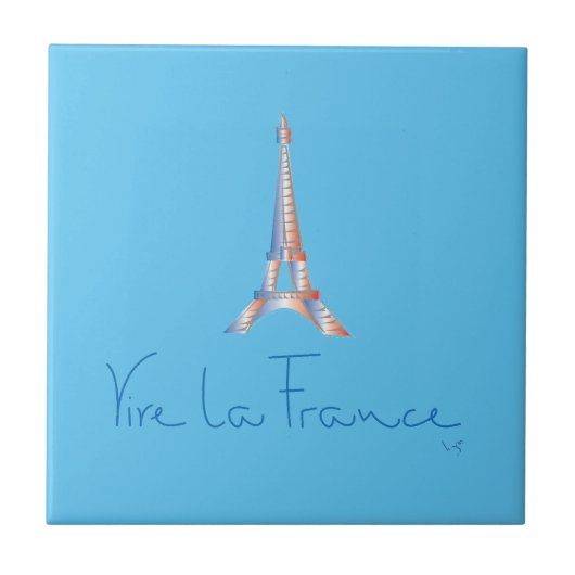 Viva La France French Fliese (Vorderseite)