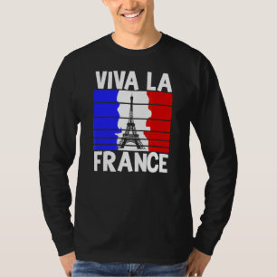 Viva La France Paris Zuhause Liebe Eiffelturm T-Shirt