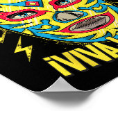 Viva La Lucha Mexico Black Women Cinco De Mayo Mex Poster (Ecke)