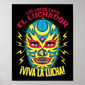 Viva La Lucha Mexico Black Women Cinco De Mayo Mex Poster (Vorne)