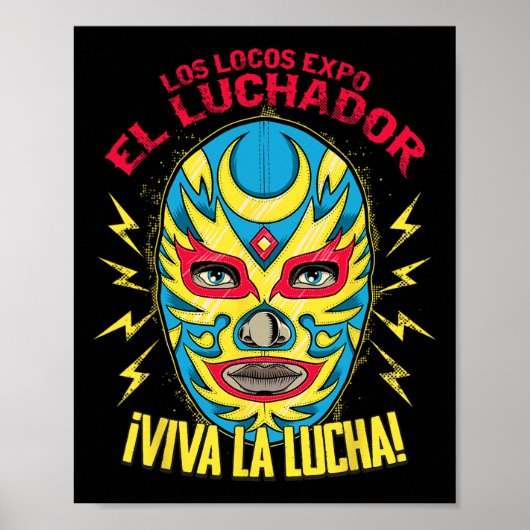 Viva La Lucha Mexico Black Women Cinco De Mayo Mex Poster (Vorne)