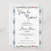 Viva la Novia Mexican Despedida Bash Brautparty Einladung (Vorderseite)