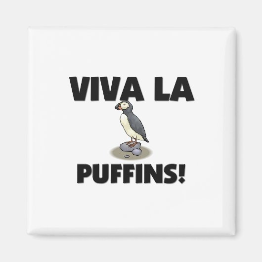 Viva La Puffins Magnet (Vorne)