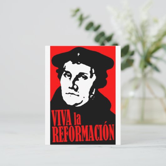 Viva la Reformacion LUTHER Postkarte (Stehend Vorderseite)