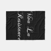 Viva La Resistance Französischer Widerstand gegen  Fleecedecke (Vorderseite (Horizontal))