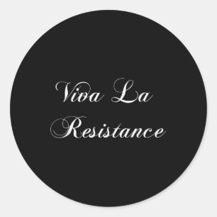Viva La Resistance Französischer Widerstand gegen  Runder Aufkleber