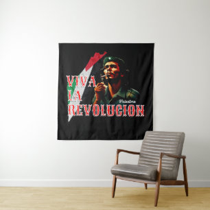 Viva La Revolucion Palestine Wandteppich