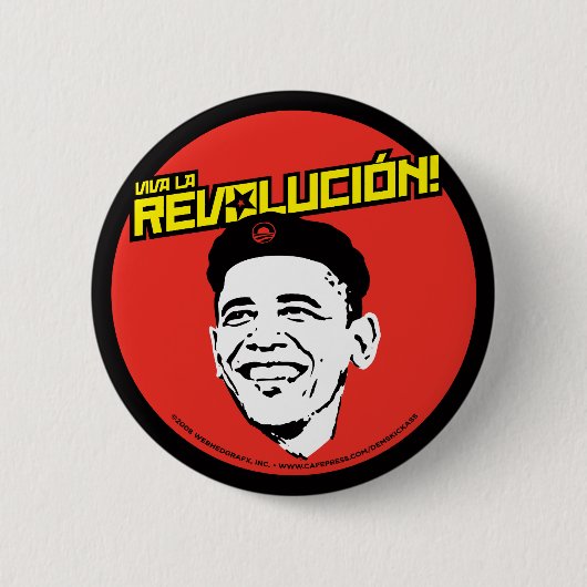 Viva La Revolucion! Runder Knopf Button (Vorderseite)