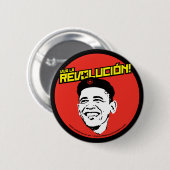 Viva La Revolucion! Runder Knopf Button (Vorne & Hinten)