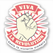 Viva La Revolution Aufkleber (Vorderseite)