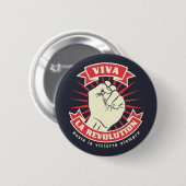 Viva-La-Revolution Button (Vorne & Hinten)