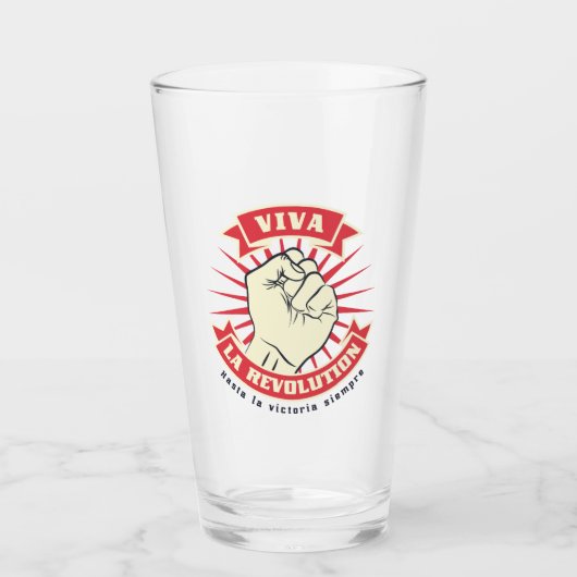 Viva-La-Revolution Glas (Vorderseite)