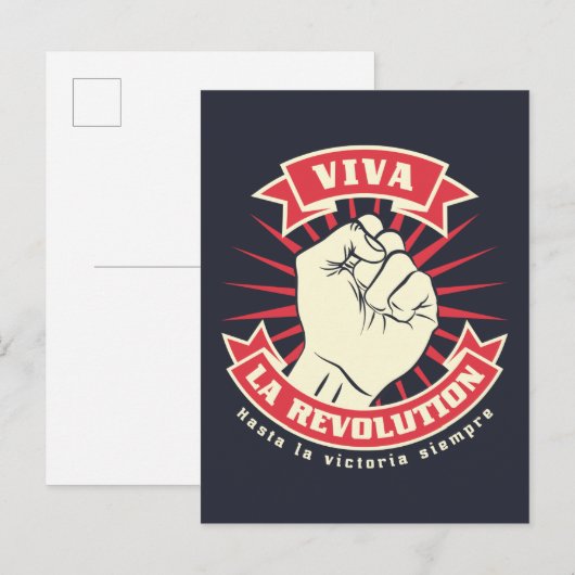 Viva La Revolution Postkarte (Vorne/Hinten)
