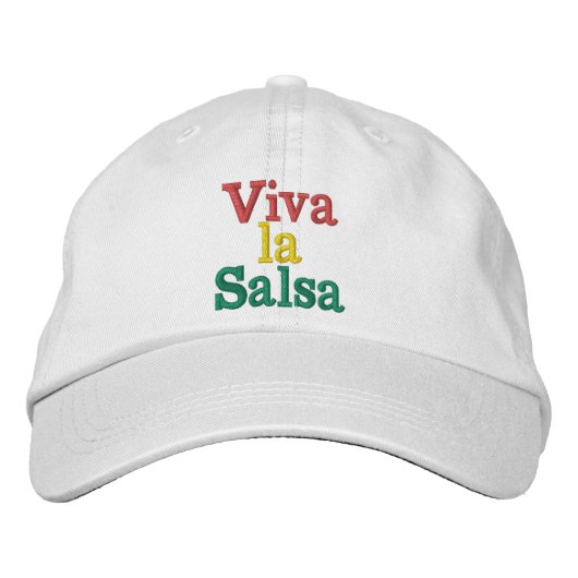 Viva la salsa bestickte baseballkappe (Vorderseite)
