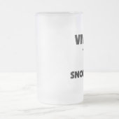 Viva La-Schnee-Gänse Mattglas Bierglas (Mittel)