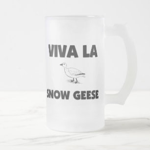 Viva La-Schnee-Gänse Mattglas Bierglas