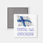 VIVA LA SUOMI! MAGNET (Vorderseite/Rückseite)