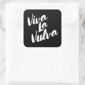 Viva La V Quadratischer Aufkleber (Tasche)