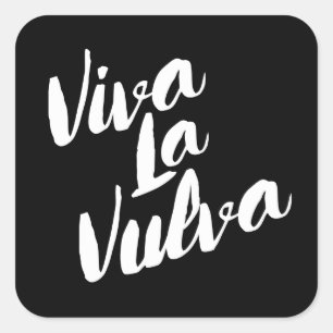 Viva La V Quadratischer Aufkleber