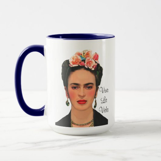 Viva La Vida - Frida Kahlo Mug Tasse (Links)