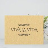 Viva La Vida Sign | Live Life Sign (Stehend Vorderseite)