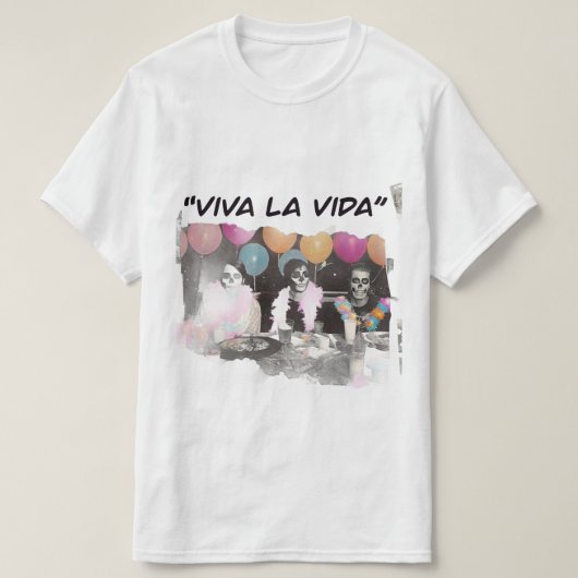 Viva La Vida Skeleton Party Shirt (Design vorne)