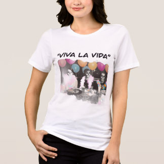 Viva La Vida Skelett-Party T-Shirt Tri-Blend Shirt