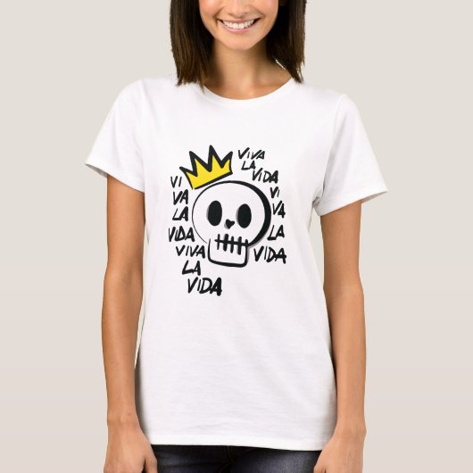 Viva La Vida Skull T - Shirt - Bold Graphic T-Shir (Vorderseite)