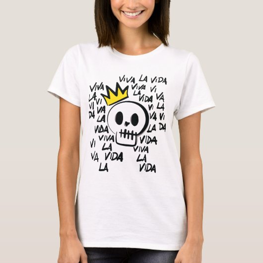 Viva La Vida Skull T - Shirt - Bold Graphic T-Shir (Vorderseite)