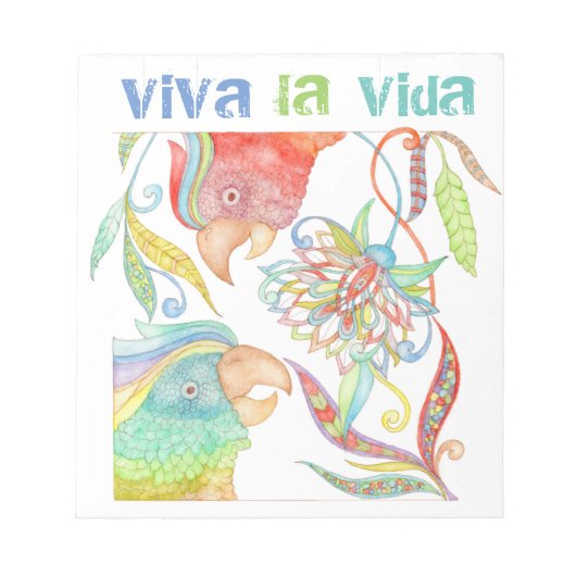 viva la vida stylish notizblock (Vorderseite)