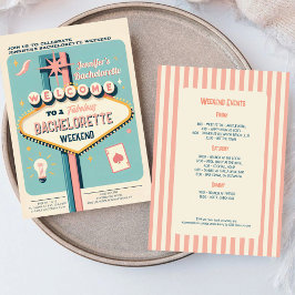 Viva Las Vegas Bachelorette Wochenende Einladung