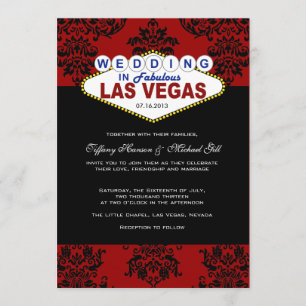 Viva Las Vegas, das Einladung Wedding ist