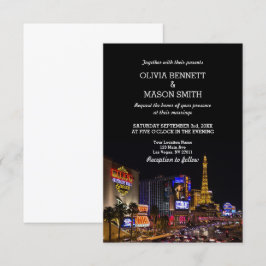 Viva Las Vegas Hochzeit in Urlaubsorts-Einladung Einladung