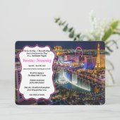 Viva Las Vegas Party Einladung (Stehend Vorderseite)