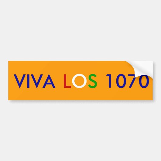Viva Los 1070, Autoaufkleber (Vorne)