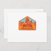 Viva Madrid Spanien Stadt Reisen Geschenk Postkarte (Vorne/Hinten)