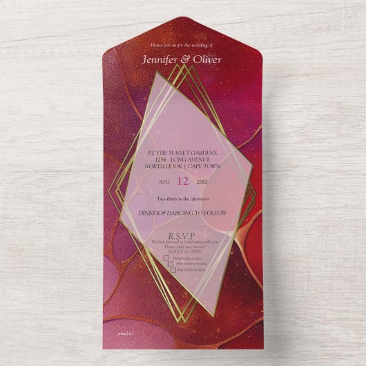 Viva Magenta 2023 All In One Einladung (Innen Boden)