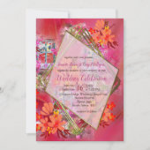 Viva Magenta 2023 Gold im Fenster Einladung (Vorderseite)