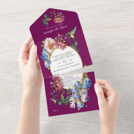 Viva Magenta All In One Einladung