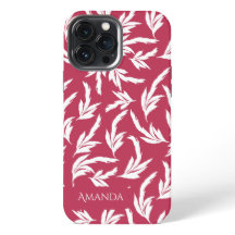 Viva Magenta Blätter Case-Mate iPhone-Hülle