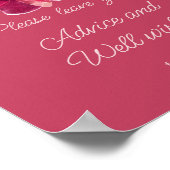 Viva Magenta, Blumenberatung und Wohlwünsche Poster (Ecke)